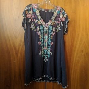 Johnny Was Petunia Tunic (M) Like New!